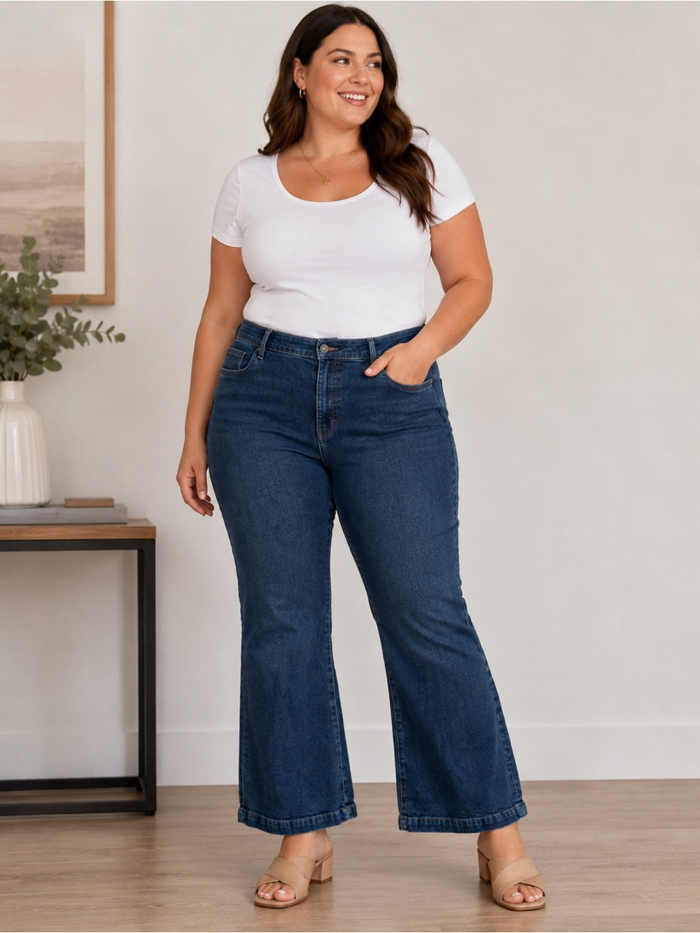 Ann Taylor Women’s Size 16 High Rise Bootcut Dark Wash Stretch Denim Jeans